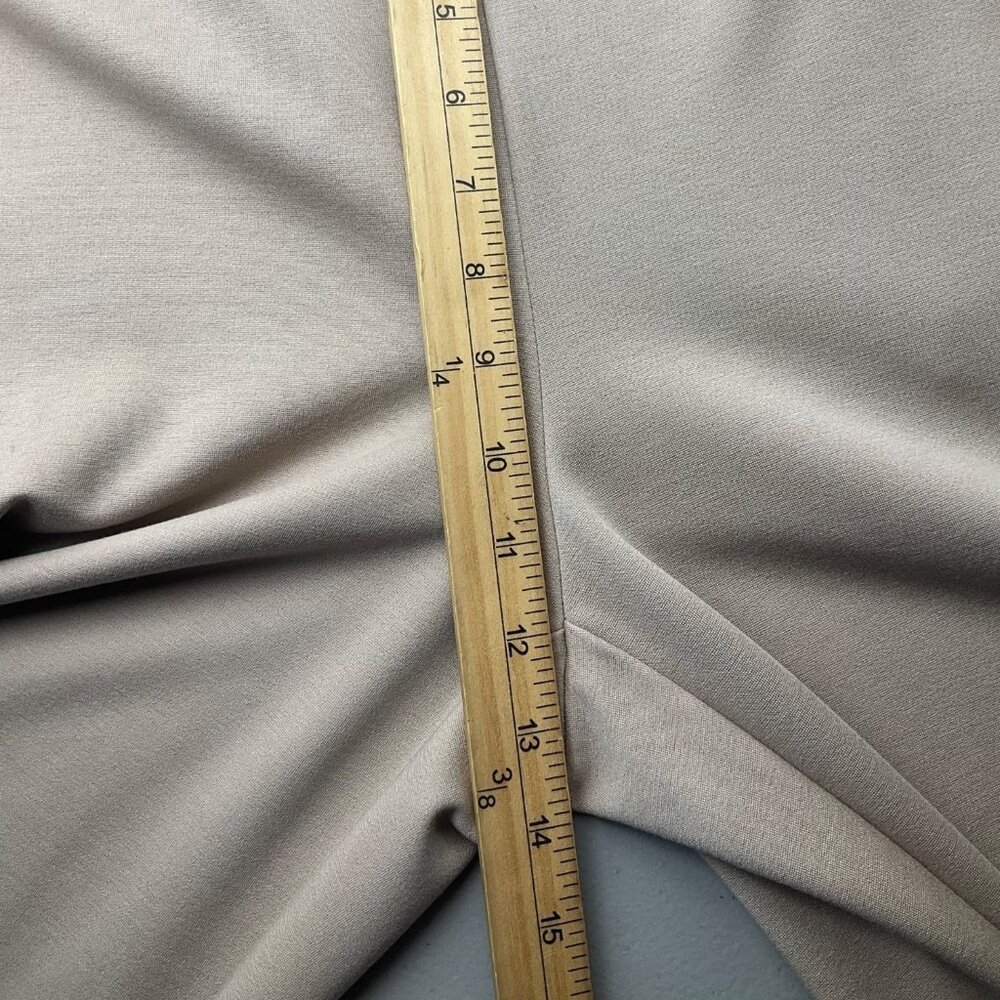 Eileen Fisher 1X Beige Wide-Leg Ponte Pull On Pants Made USA Minimalist - Picture 11 of 14